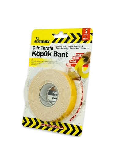 Automix Köpük Çift Taraflı Bant 18mm X 5 Metre