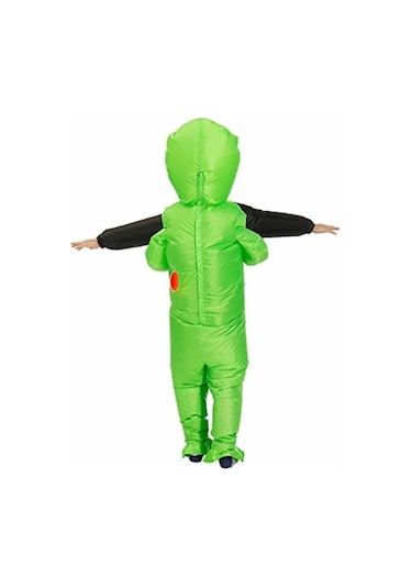 Çocuklar İçin Cadılar Bayramı, Cosplay Ve Güzel Kostüm Yeşili Nabila Şişme Uzaylı Kostümü