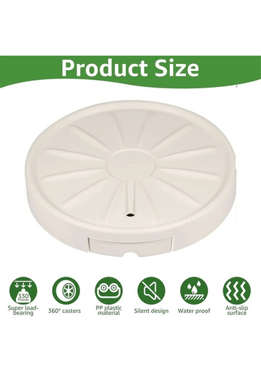 Taşınabilir Bitki Tutucu Yuvarlak Tekerlekli Bitki Tepsisi Gizli Tekerlekli Bitki Tutucu Evrensel Ağır Hizmet Tipi Saksı Tutucu B