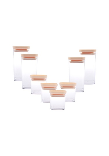 Emsan Arya 8'li Saklama Kabı Kare Sarı