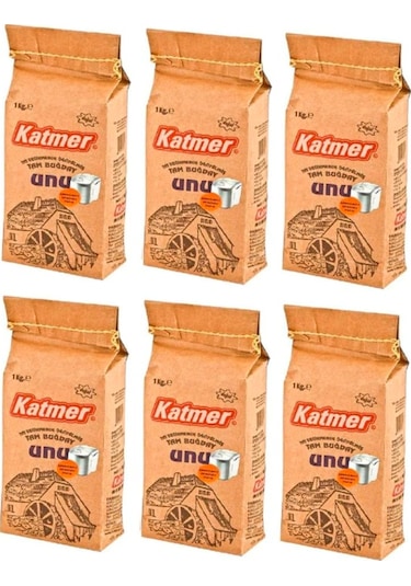 Katmer Tam Buğday Unu 6 x 1 KG