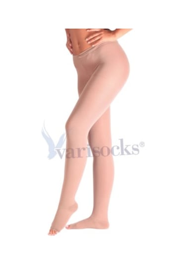 Orta Basınç Ccl 2 Külotlu Burnu Açık Varis Çorabı Çorap