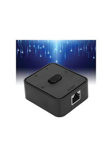 Xindoker Cat6 Rj45 2 Port Ağ Anahtarı - Gigabit Hızlı Veri Transferi - Pasif İç/dış Ağ Değiştirici - Şarj Gereksiz - Plug & Play