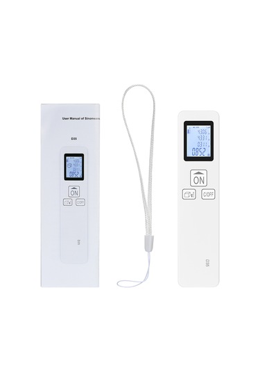 Moveevo Kompakt El Tipi 35m Lazer Mesafe Ölçer - Lcd Geri Aydınlatmalı, Alan/hacim Hesaplama, Pisagor Teoremi, Pil Dahil Değil