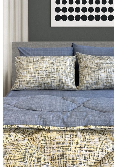 Lux Uyku Seti-tek Kişilik-lastikli Çarşaflı 2yastık Kılıflı-özel Çantada Active Sarı