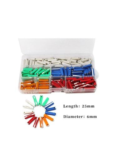 Lemestar 200 Parça Çeşitli Torpido Sigorta Seti, 5/8/10/16/25amp, Avrupa Otomobilleri İçin Pratik Taşınabilir Kutu