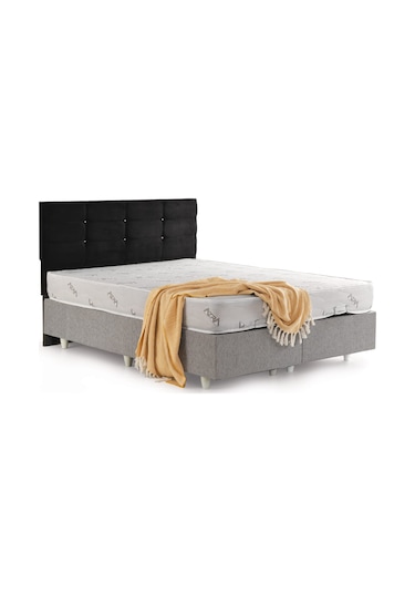 Azrayatakmobilya Çift Kişilik Yatak+baza+başlık Ortopedik Yatak 150 x 200 CM