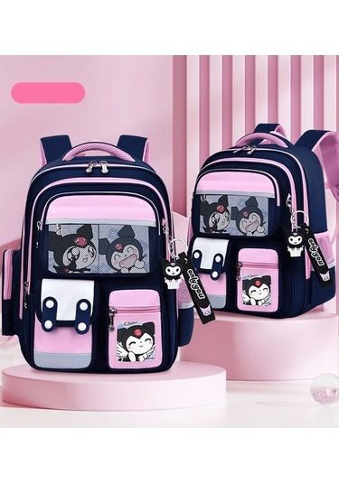 Weichuang01 İlkokul Öğrenci Çantası, Hafif, Çocuk Sırt Çantası, Weichuang01 Boy, 3-6. Sınıf, Pembe Safir Mavisi