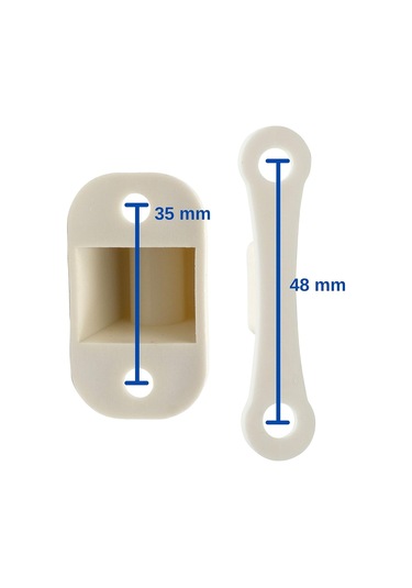 Karavan Ve Motokaravan İçin Kapı Kilidi, 35 Mm Ve 48 Mm Delik Aralığı, Beyaz Kapı Kilidi, Servis Ve Depo Kapısı, Motokaravan Kapıları İçin Güvenlik