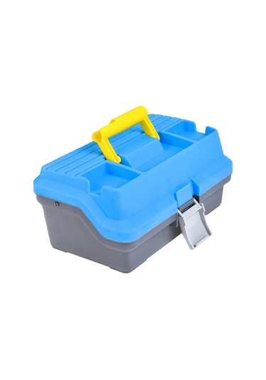 Pazly Geniş Bölmeli Balıkçılık Kutusu - 32x19x14.5cm, Mavi Abs, Büyük Kapasite, Olta Ekipmanları İçin