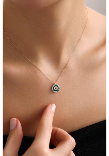 14 Ayar Altın Nazar Kolye