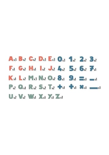 Smoby Manyetik Harfler Ve Sayılar 430108 Çok Renkli