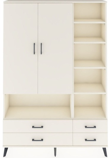 Arges Dolap 10 Raflı 4 Çekmeceli 2 Kapaklı 132x30x195 Aytaşı-aytaşı/aytaşı Aytası/aytası