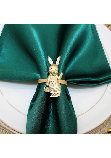 Suntek Paskalya Tavşanı Tavşan Peçete Halkaları Stil-c