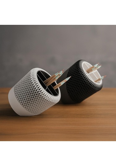 Modern Eğik Tasarımlı Kalemlik-fibrika Store - Siyah Siyah