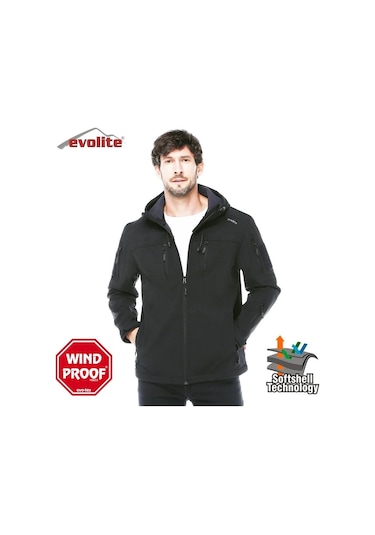 Evolite Evolıte Alpha Softshell Mont Black S Siyah