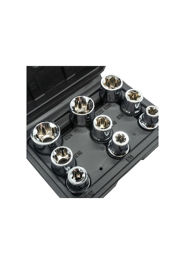 5547 1/2" Torx Lokma Anahtar Seti 9 Parça