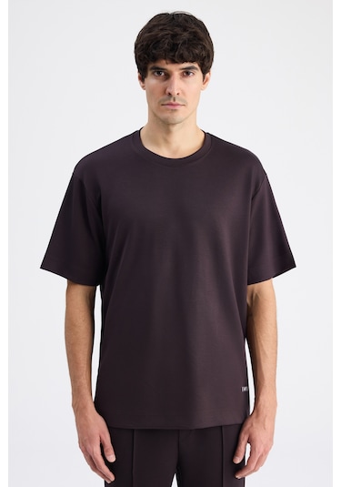 Twn Relaxed Fit Kahverengi Düz T-shirt 6ec146171622m Çok Renkli