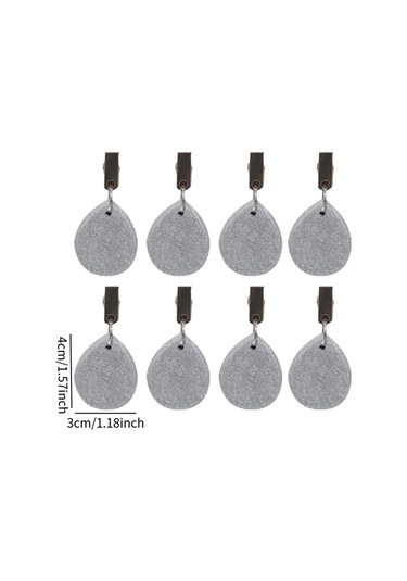 Homyl 8x Masa Örtüsü Ağırlıkları Yemek Masası Bahçe İç Gri 4 Cm