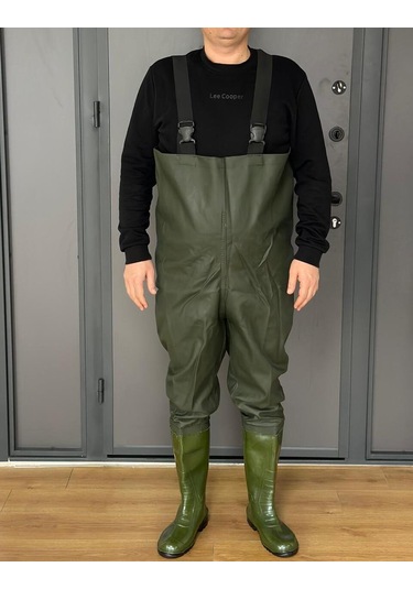 Askılı Bahçıvan Tulum, Çizmeli, 3.8 Mm Mebran Kaplama