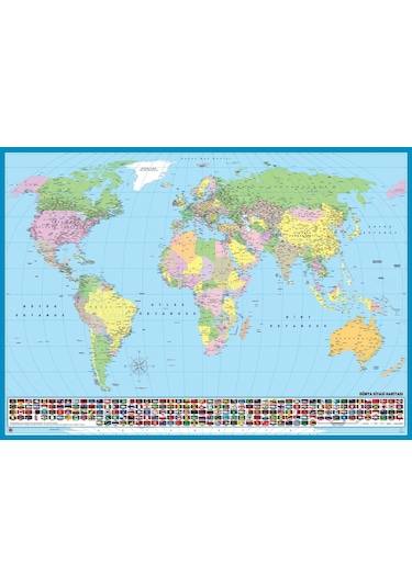 Ks Games 300 Parça World Map - Dünya Haritası Puzzle - 19264