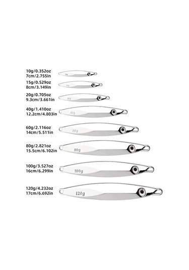 Metal Döküm Kaşık Olta Takım 10g-60g Spinner Kaşık Balıkçılık Lures Batan Uzak K-20pcs-2 Hooks 30g-1.05oz