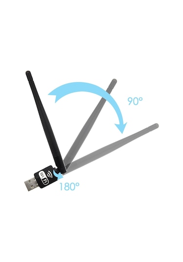 3 Dbi Wireless Antenli Adaptör Kablosuz USB Wi-Fi Alıcı