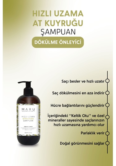 Maru Hızlı Uzamaya Yardımcı At Kuyruğu Şampuan 250 Ml