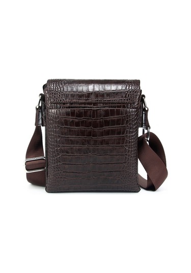 Postacı Çantası Erkek Hakiki Deri Kroko Kangaroo Kıngdom 5512-Ck