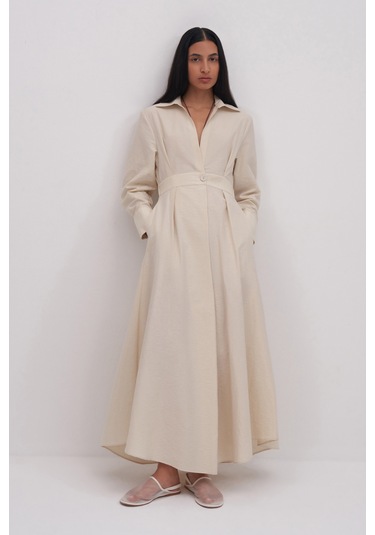 Miha Maxi Elbise Ekru