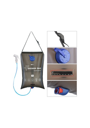 Tenfowee 15l Taşınabilir Tpu Kamp Duş Çantası, Dışarıda Konforlu Duş İçin, Seyahat Ve Doğa Maceraları İçin Uygun Diğer