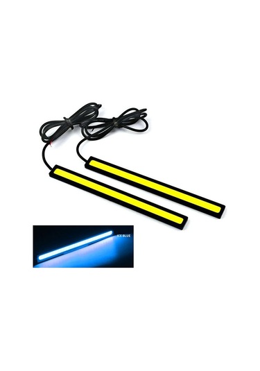 2pcs-ice Blue-2pcs Evrensel Gündüz Farları 17cm 6000k Led Şerit Araba Cob Drl Otomatik Su Geçirmez Lamba Araba I