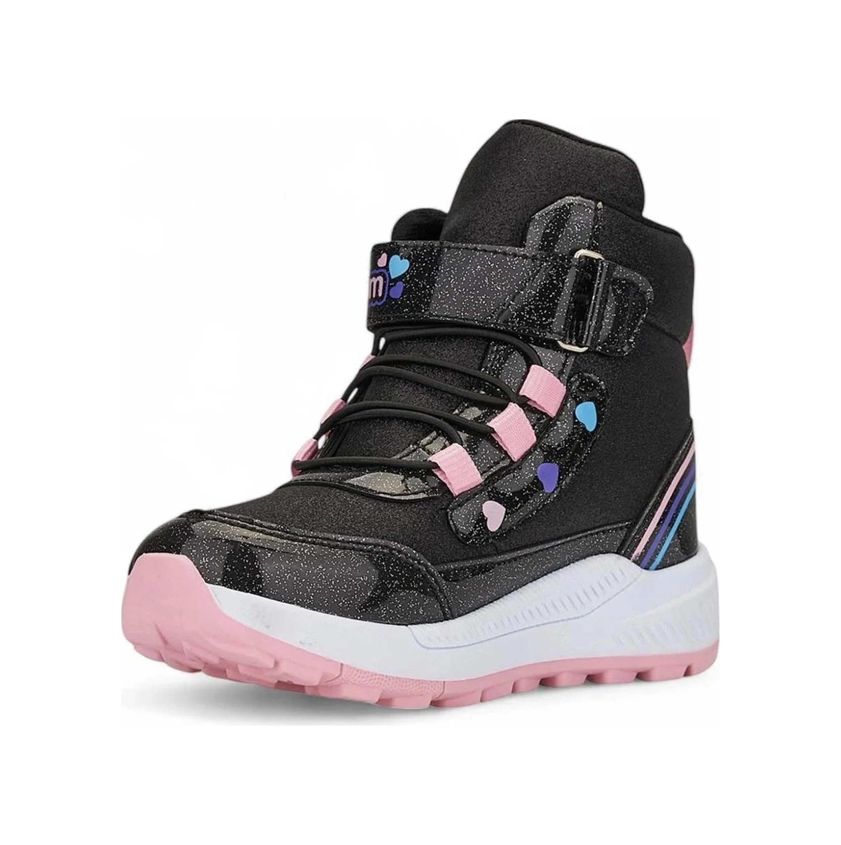 138 Kız Çocuk Okul Öncesi Bot Siyah/pembe