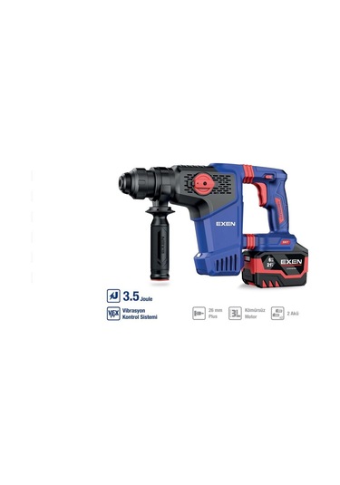 Exen EN 436 PM 21V 6AH 26 MM 3.5J Kömürsüz Şarjlı Kırıcı Delici