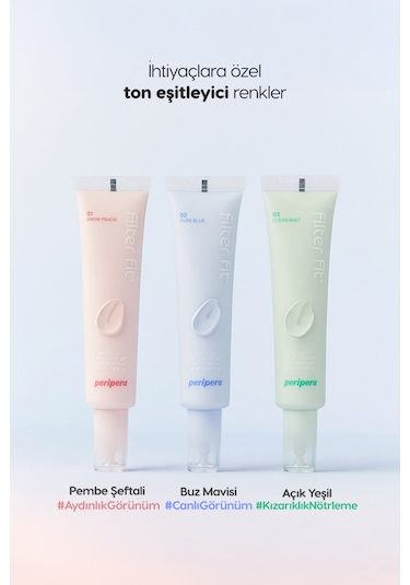 Peripera Filter Fit Milk Tone Up SPF30 002 Pure Blue