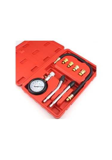 Yaleker Araç Motoru Kompresyon Test Cihazı - 300 Psı Basınç Ölçer İle Tamir Kiti