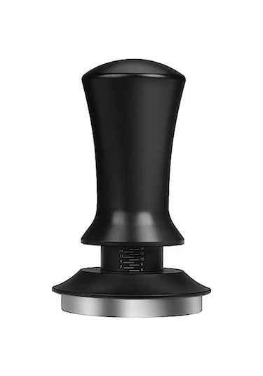 Metabagua Espresso Tamper Kahve Tamper 53mm, Yaylı Sabit Basınçlı Espresso Tamper Seti, Barista Kahve Severler Için 1s0f0c Siyah