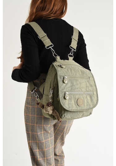 Ultra Hafif Kadın Sırt Ve El Çantası Vizon Model: 571-5a - Vizon