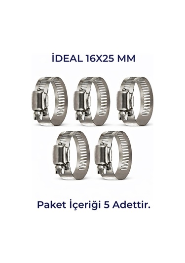 Hortum Kelepçesi 5 Adet 16x25' Lik