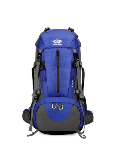 Vanaheımr-50l Yürüyüş Sırt Çantası Su Geçirmez Kamp Sırt Çantası,mavi Mavi
