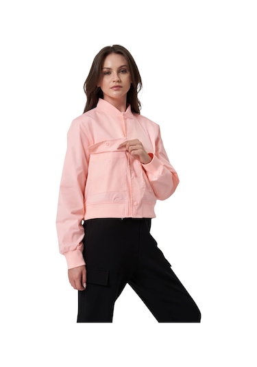 Exuma Kadın Bomber Ceket Ex.1521158 Pembe