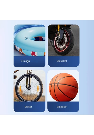 Fan Taşınabilir Araç Lastiği Şişirme, Lastikler İçin Elektrikli