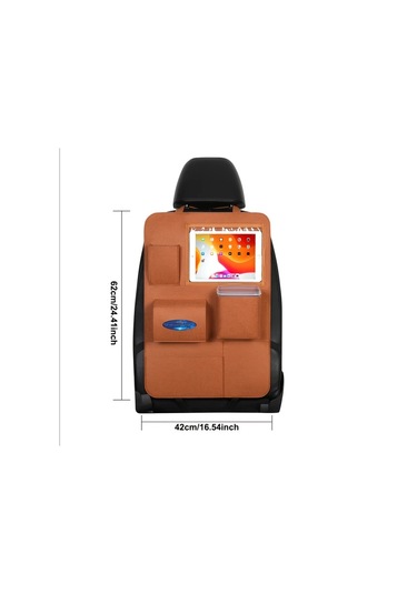 Xuweiwei Black Universal Araç Koltuğu Düzenleyici Çok Cepli Dayanıklı Depolama Çantası