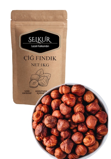 Çiğ Fındık 1kg Doypack Ambalaj Iri Tane