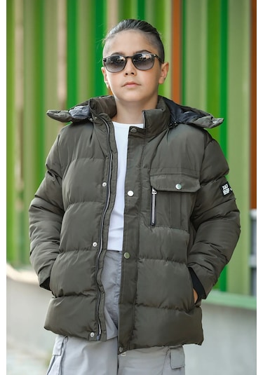 Erkek Çocuk Şişme Mont Km.0041 Haki