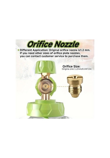 Pazly Kaikarai 1 Adet Yesil Basınclı Kopuk Sisesi Nilfisk Karcher K2 K7 Uygun 1/4 Fis