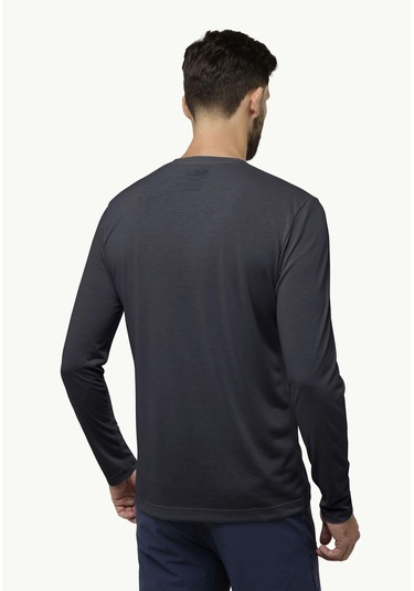 Jack Wolfskin Vonnan Ls T M Erkek Tişört A60291 635 Çok Renkli