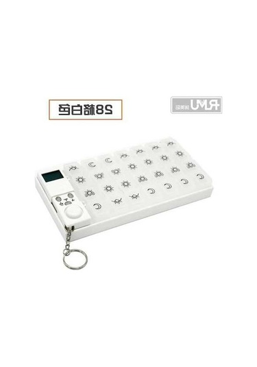 Ulzyvf Elektronik Zamanlayıcılı 28 Bölmeli Hap Kutusu - Dayanıklı Yaşlı İlaç Saklama Kutusu Diğer