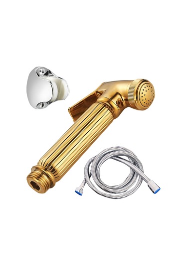 Sones Çok İşlevli Kadın Yıkama Makineleri Su Durdurmalı Basınçlı Kadın Yıkama Nozulu Seti, Renk: Altın Çok Renkli