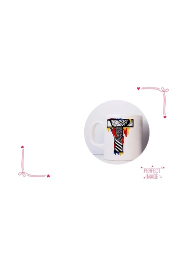 T Harfli Bardak Tasarımı Beyaz